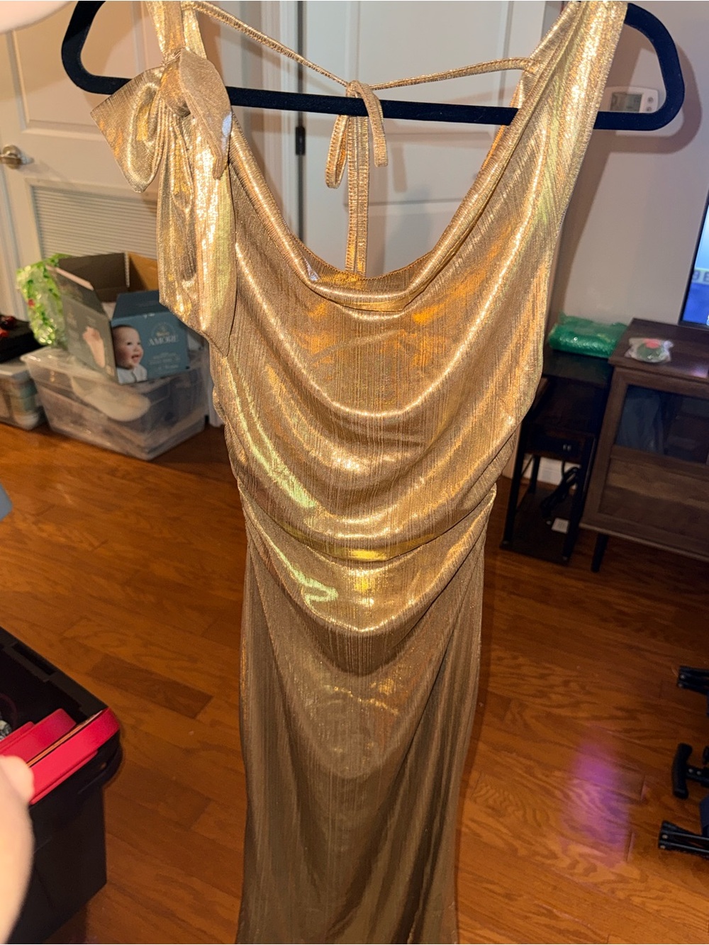Luxury Gold Bodycone Mermaid Evening Gown